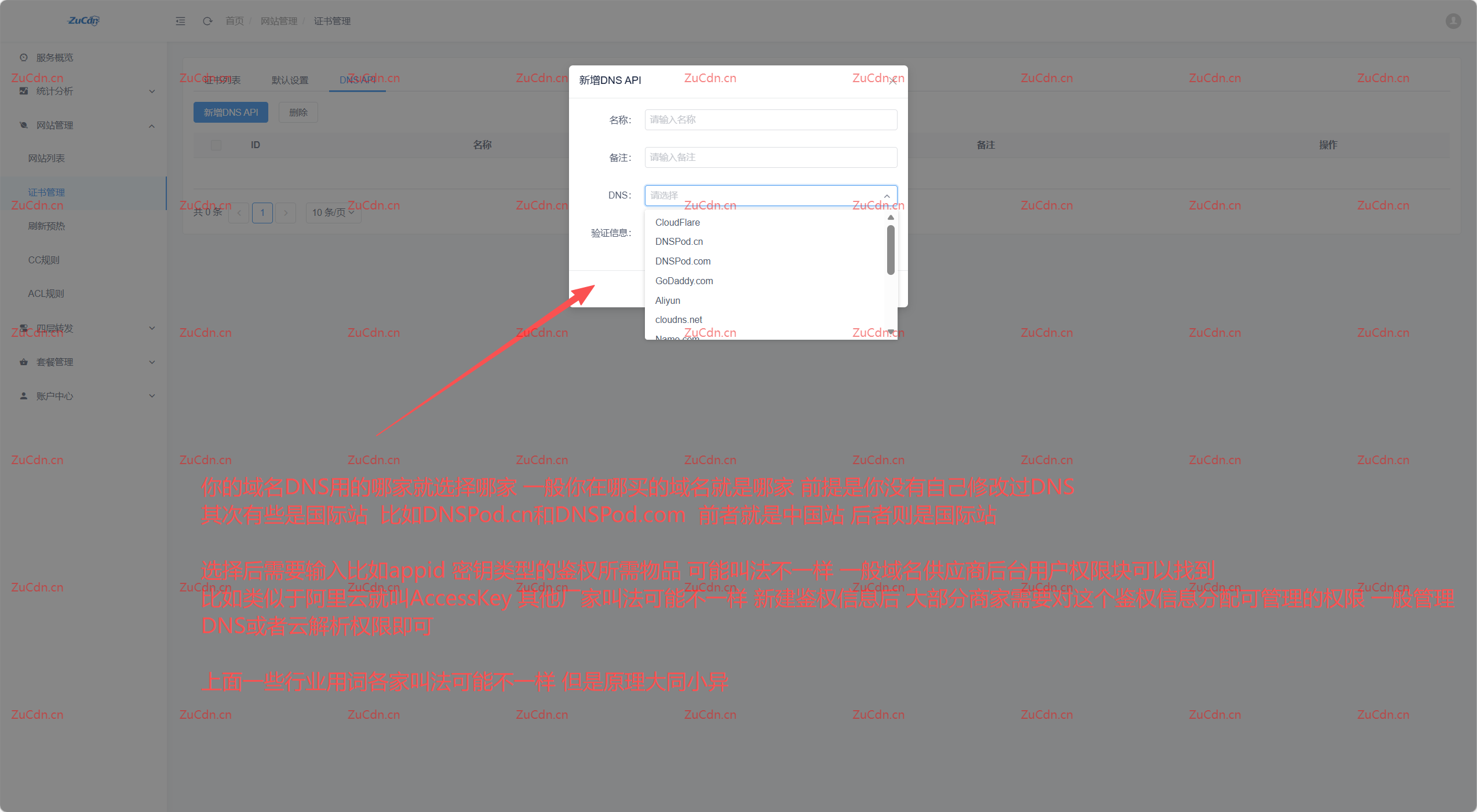 DNSAPI配置 图片 1
