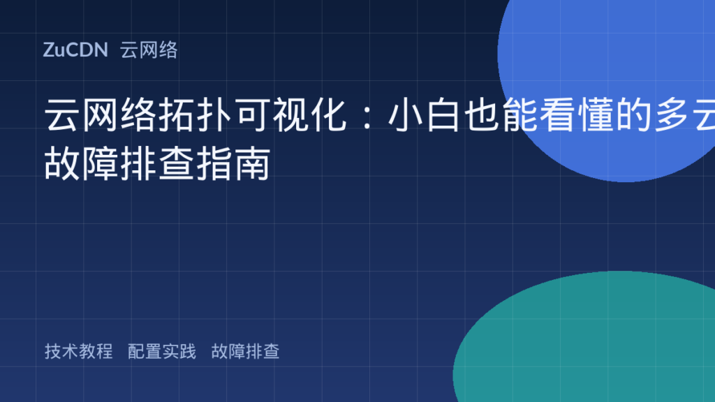 云网络拓扑可视化:小白也能看懂的多云故障排查指南