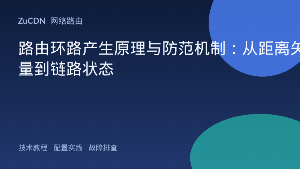 路由环路产生原理与防范机制：从距离矢量到链路状态