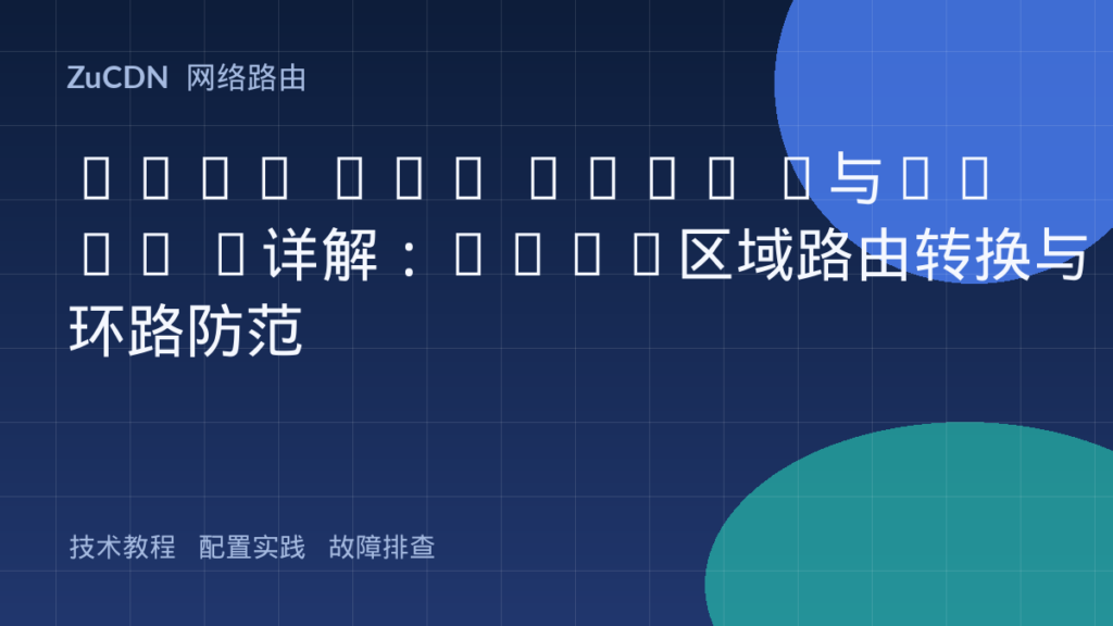 OSPF LSA Type 5与Type 7详解:NSSA区域路由转换与环路防范